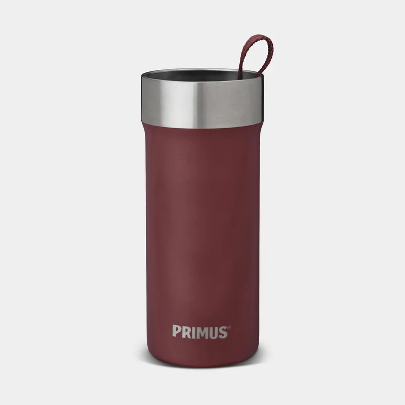 Termokrus med låg Primus Slurken Vacuum Mug Ox Red, 40 cl / 400 ml