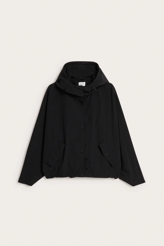 Kappahl | Hupullinen takki Musta S | Naiset