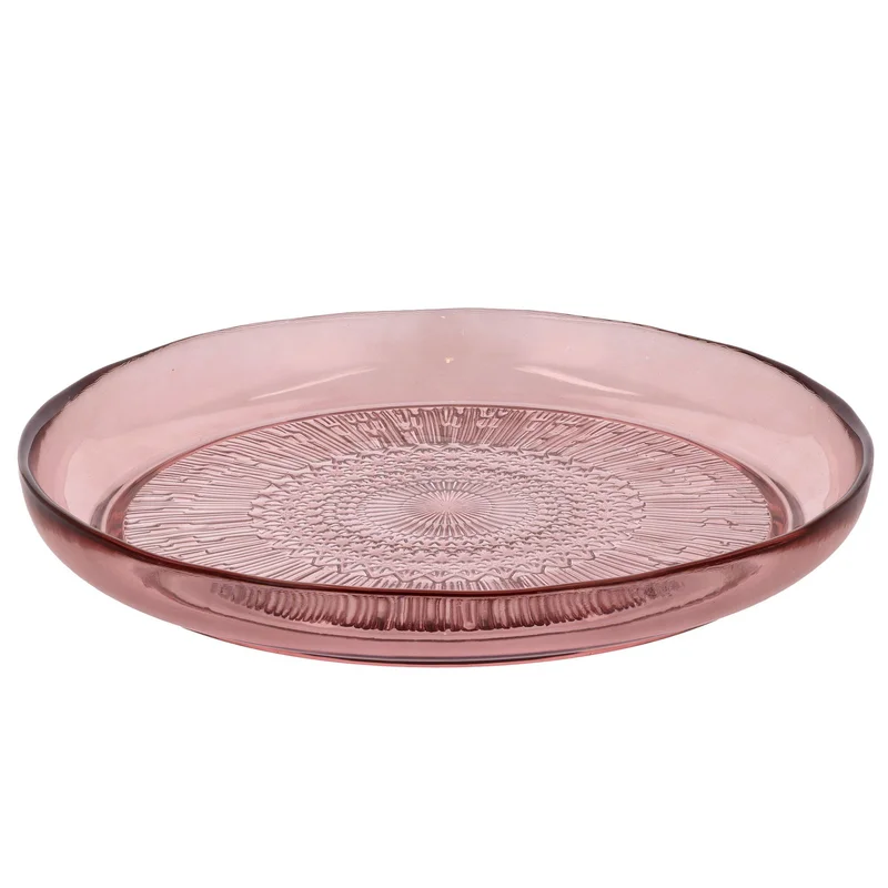 Bitz glastallrik 25 cm, rosa | Dukning & Servering > Tallrikar | Bagaren och Kocken