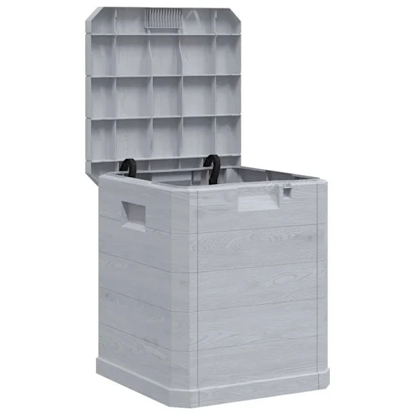vidaXL Dynbox 90 liter ljusgrå