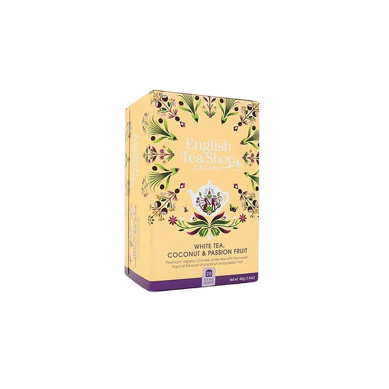 English Tea Shop White Tea, Coconut & Passion Fruit 20 breve, Helse & Madvarer, Te, Øvrig Te