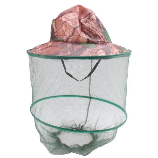 Camouflage Fishing Hat for Insects, Mosquito Net Protection, Fishing Hat, Outdoor Sunshade, Fishing Protection