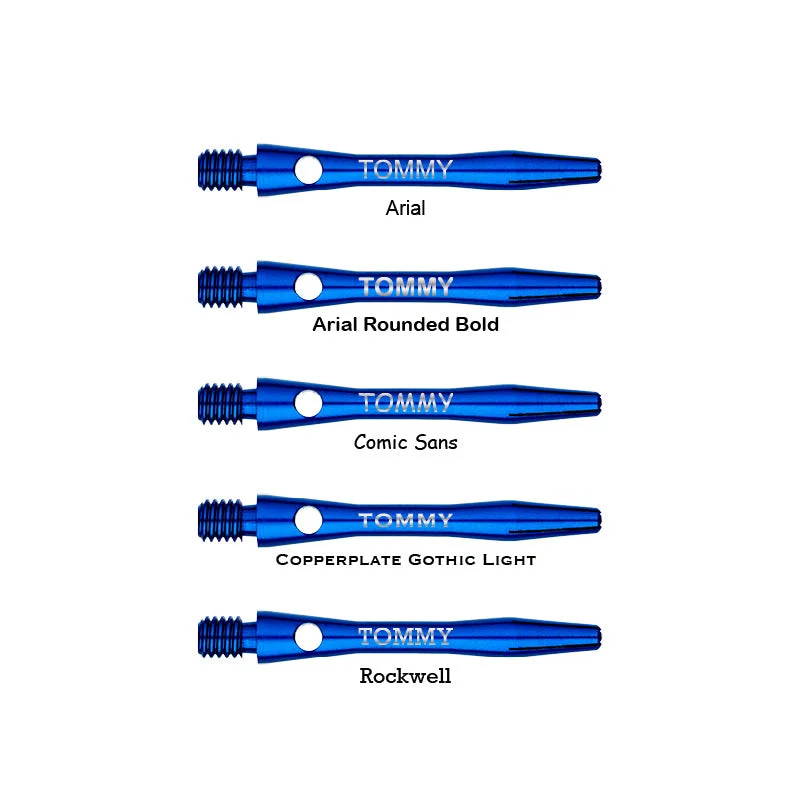 Personalised Shafts - Anodised Aluminium Short