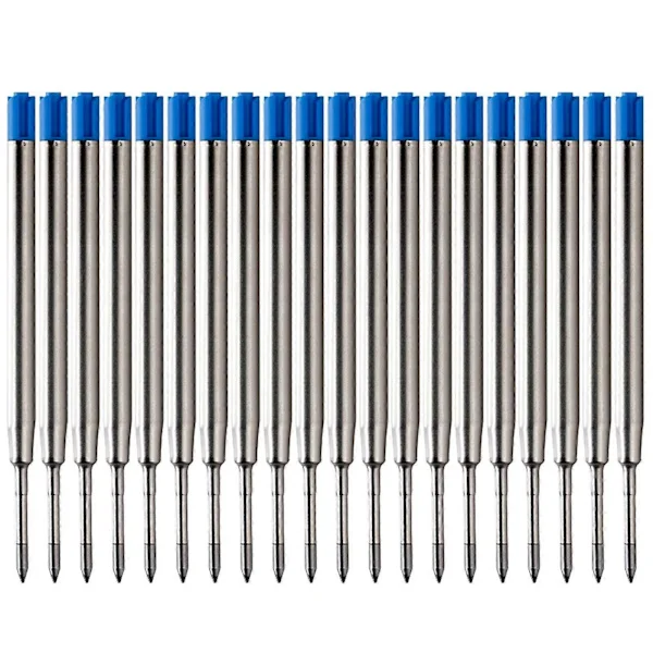 20 stk. 9,9 cm Medium Spiss Svart Blekk Kulepenn Refill for Parker Penner