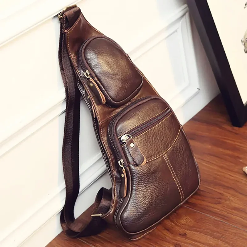 AliExpress - Sac à bandoulière Vintage en cuir véritable pour homme, sacoche de jour, célèbre sac de voyage décontracté
