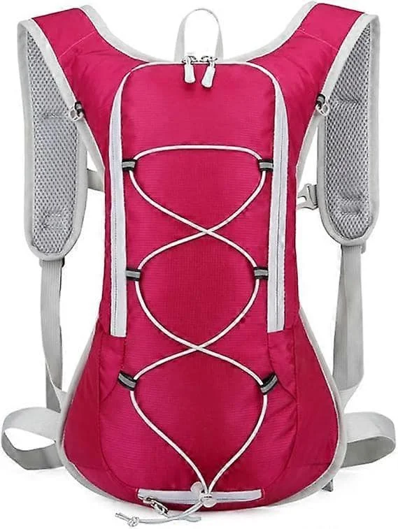 Sykkelryggsekk liten ryggsekk vanntett herre og dame sportsryggsekk ryggsekk skiryggsekk Rose Red