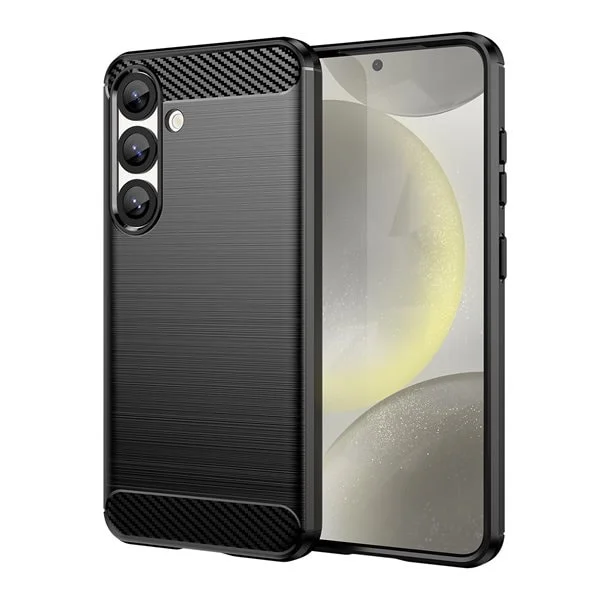 Carbon Case Joustava silikoni Xiaomi Redmi Turbo 4 / Xiaomi Poco X7 Pro - musta
