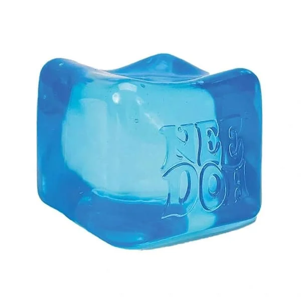 NeeDoh Niceberg - Large Squeezable Ice Cube Fidget Toy for Kids, Multi-Color Sensory Fidgets, Su