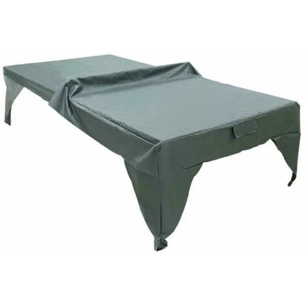Foldable Dustproof Table Tennis Table Cover for Playground - Practical Outdoor - Waterproof - Easy to Clean - Durable - Lightweight, Grey