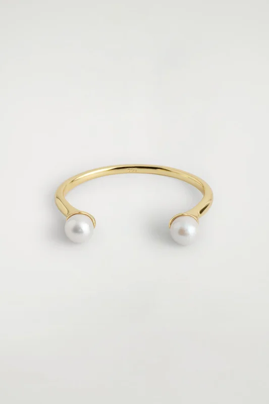 COS Women's Brazalete Con Perlas De Agua Dulce in Dorado