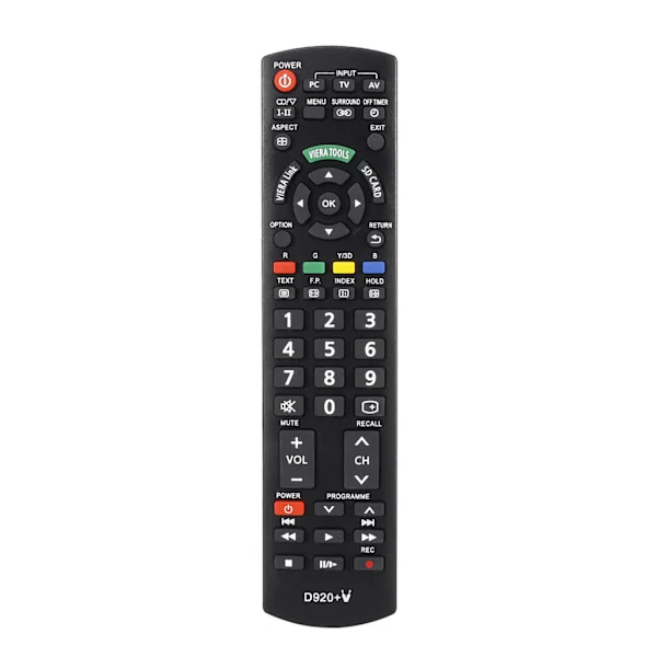Universalfjärrkontroll för Panasonic TV – Fungerar med alla Panasonic Plasma Viera HDTV 3D LCD LED TV/DVD-spelare/AV