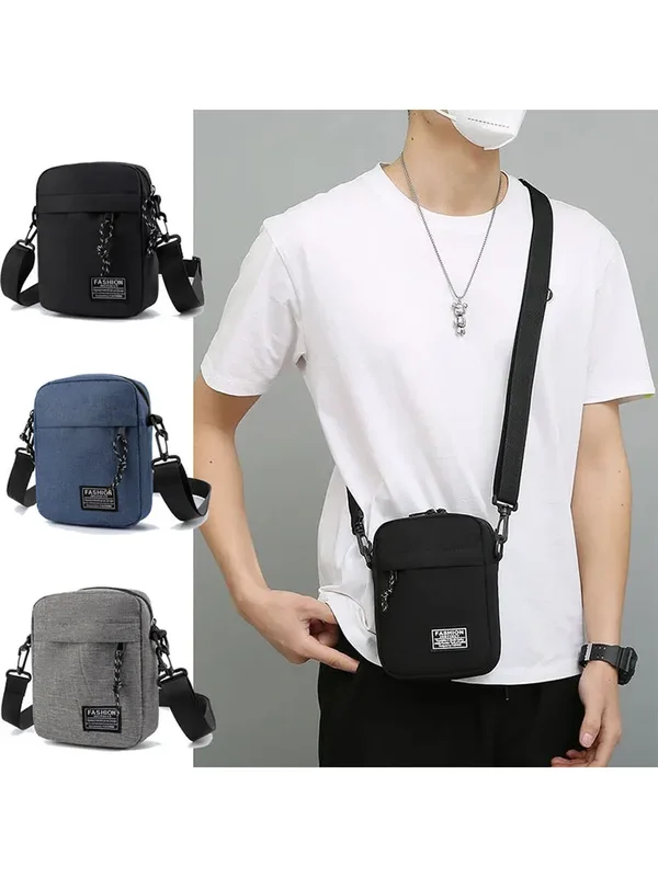 AliExpress - Sac bandoulière décontracté et élégant pour homme, sac à bandoulière minimaliste en nylon avec poche avant, idéal pour les trajets 