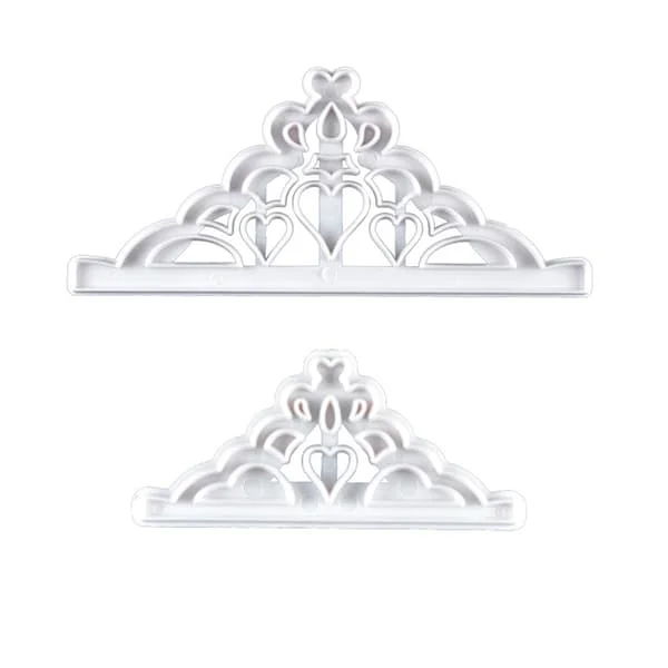 2-delars kronformar set, prinsessdiadem, tårtdekoreringsform för gör-det-själv födelsedagsfest