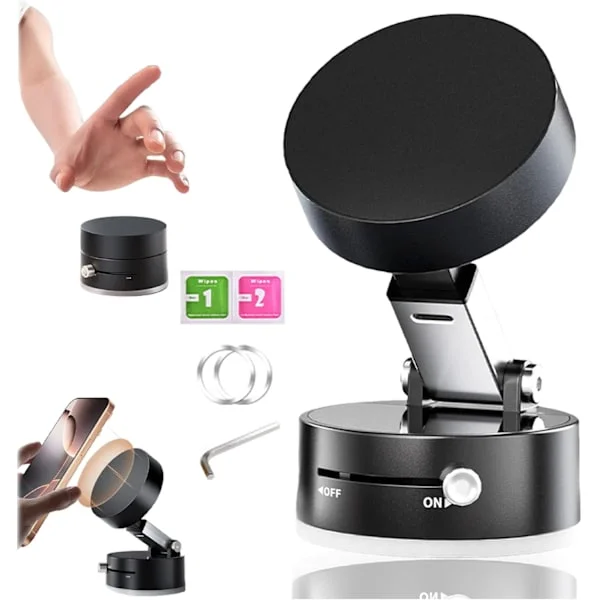 Foldable Portable Vacuum Magnetic Mobile Phone Holder, 360-Degree Rotating Vehicle-Mounted Magnetic Mobile Phone Holder, Vacuum Magnetic