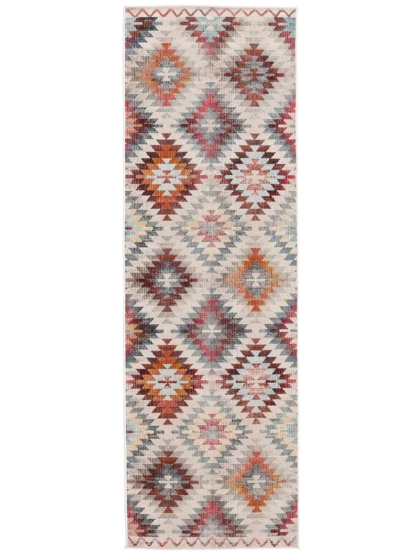 Kerala 80X250 Klein Rood/Multicolor Loper Vloerkleed