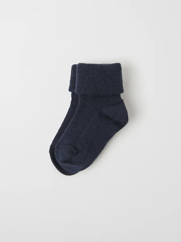 Sokker merinoull baby - 13 - 15 - barneklær - blue - Polarn O. Pyret