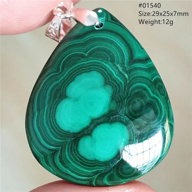 AliExpress - Pendentif en Chrysocolle Malachite Verte Naturelle, Perle Rare, Pierre Précieuse, Collier pour Femme et Homme, Bijou de Mode en Malachite