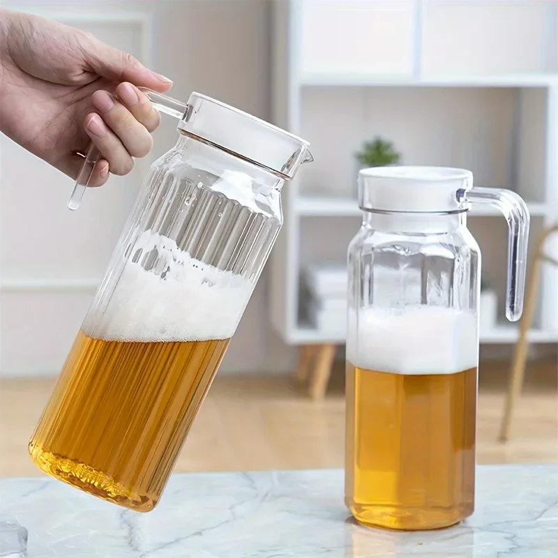 AliExpress - Pichet à eau en plastique Transparent de 1,1 l, bouilloires pour jus, thé, lait, grande capacité, Bar, fête, vin, bière, bouteille de 