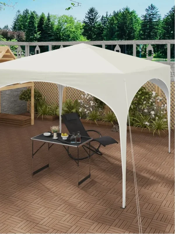 AliExpress - WOLTU 3*3m Partyzelt Wasserdichtes Zusammenklappbares Garten-Pavillon Pop-Up-Zelt mit Halbkreisdach für Outdoor-Märkte