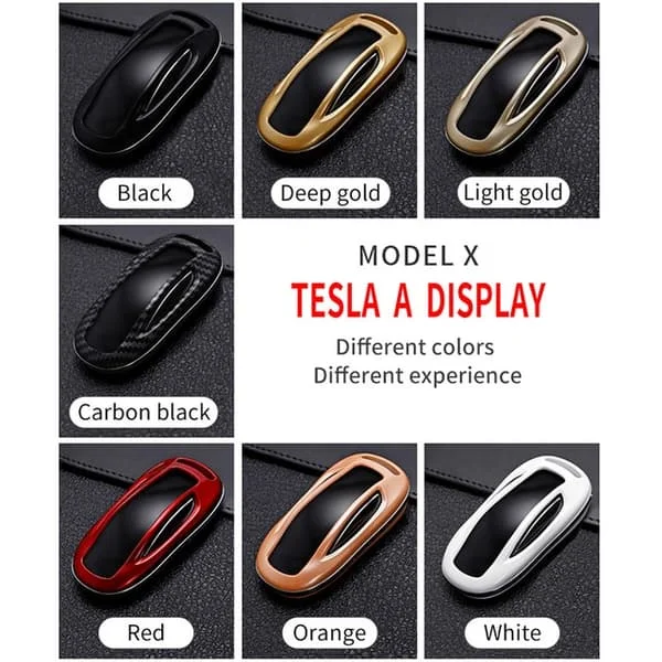 Ny ABS Carbon Fibe Car Remote Key Fuld Cover Case Shell Til Tesla Model 3 Model S Model X Car Smart Key Tilbehør Holder Fob