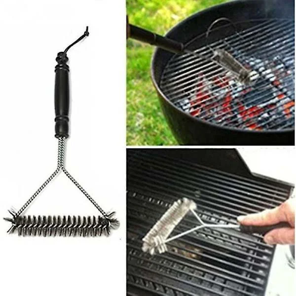 Kök Tillbehör BBQ Grill Grill Rengöringsborste Kit Rostfritt Stål Kök Verktyg BBQ Prylar Tillbehör Borstar