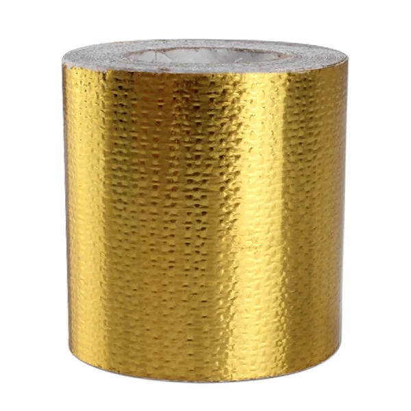 Thermal Barrier Foil Tape Heat Reflective Self-Adhesive Heat Shield Tape High Temperature Bandage Tape for Hose and Car