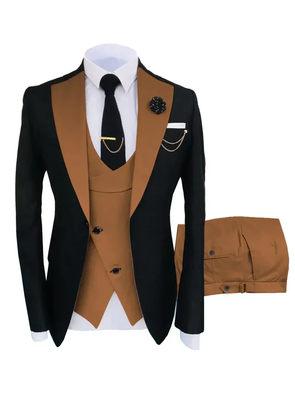 AliExpress - Nouveau Costume Slim Fit hommes costumes Slim Fit costumes d'affaires marié noir Tuxedos pour costumes de mariage formels veste pantalon 