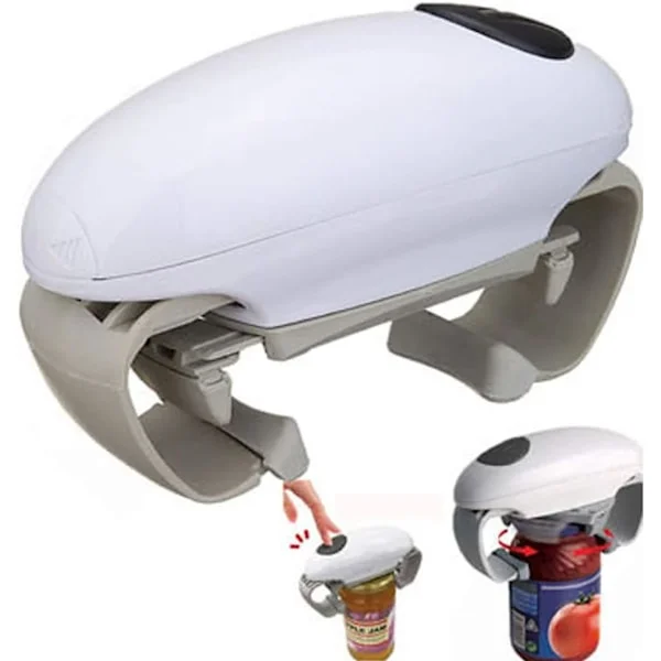 Automatic Can Opener, One-Touch Can Opener Kitchen Utensil, Grey