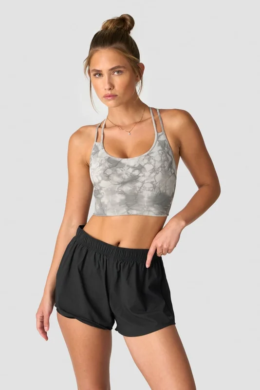 ICANIWILL - Define Seamless Tie Dye Sports Bra Grey - Dame - ICIW