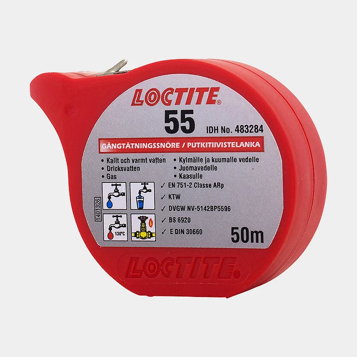 Gängtätningssnöre Loctite 55, 50 meter