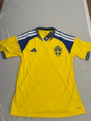 Sverige matchtröja Adidas gul/blå