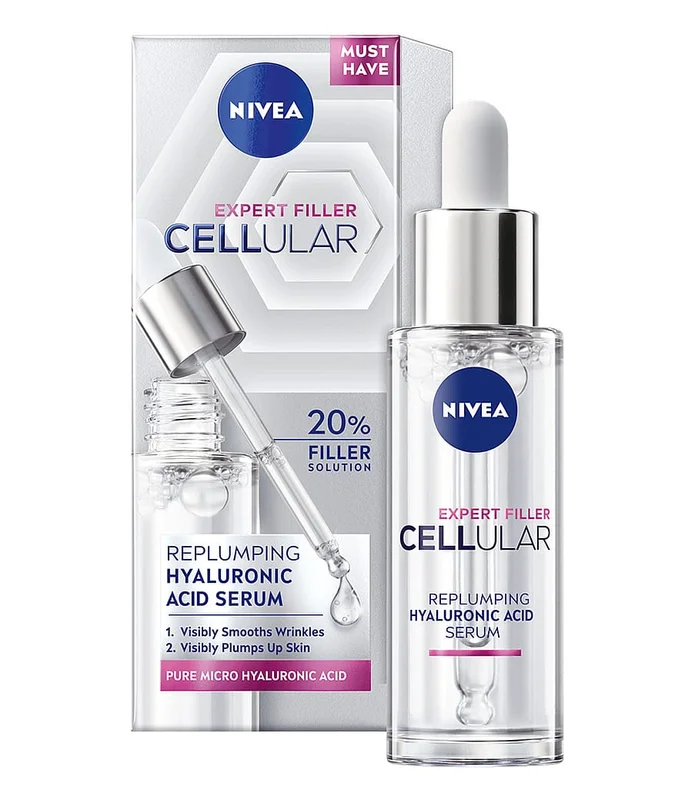 Spar 25% • Køb 2, NIVEA Cellular Hyaluron Serum 30 ml, Hudpleje, Ansigtspleje, Serum