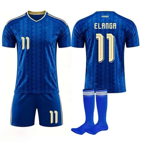 2026 VM Sverige fotballdrakter Barn og voksne borte Nr.11 Elanga
