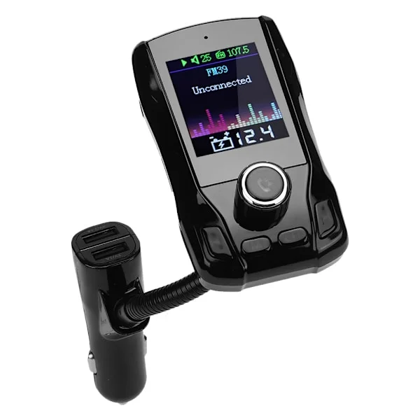 1,8 tums TFT 360 graders rotation Bluetooth MP3-spelare Trådlös FM-sändare Laddare