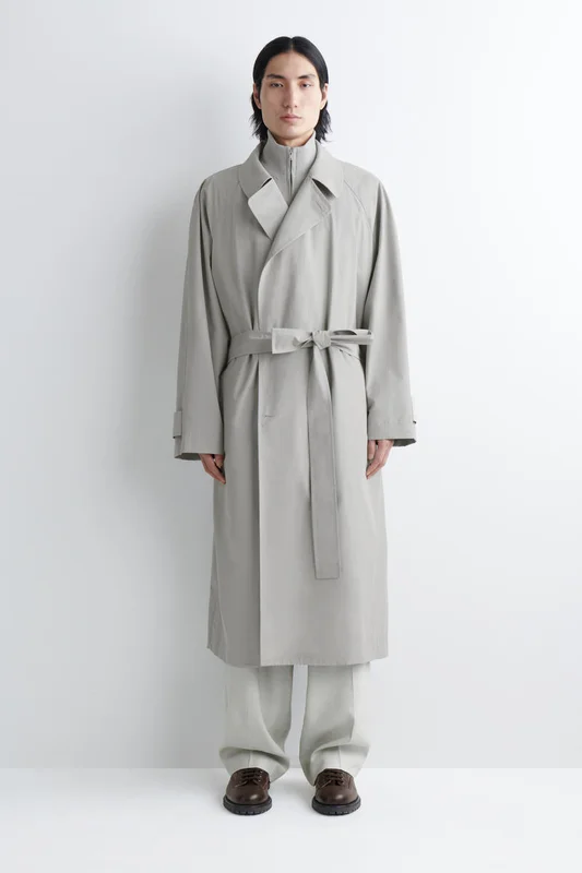 COS 2-In-1 Water-Repellent Trench Coat in Grey - Men