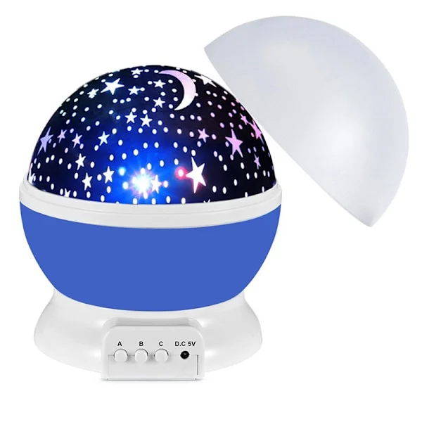 Fantastisk stjärnhimmel lampa Färgglad nattlampa Sovrum Kreativ stjärnhimmel projektor Romantisk Intressant atmosfärlampa