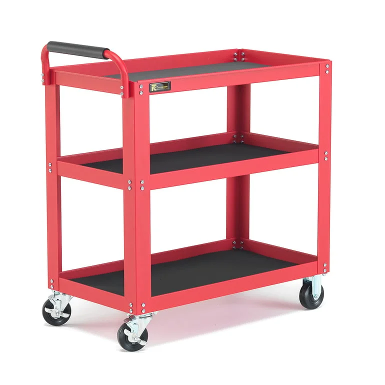 Shelf trolley REPAIR, 3 shelves, 350 kg load, 885x475x950 mm