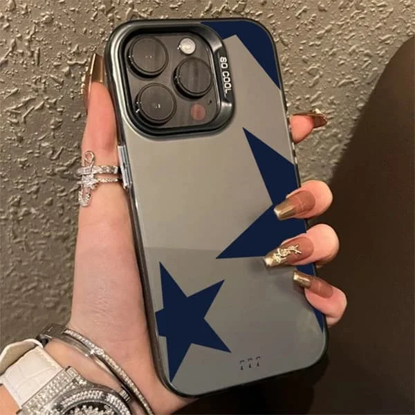 IMD Material Telefonfodral kompatibelt iPhone 16 17 Fodral iPhone 16e 15 14 13 12 11 Pro Max XS X XR 7 8 Plus Svart Leopardtryck Stjärnskydd