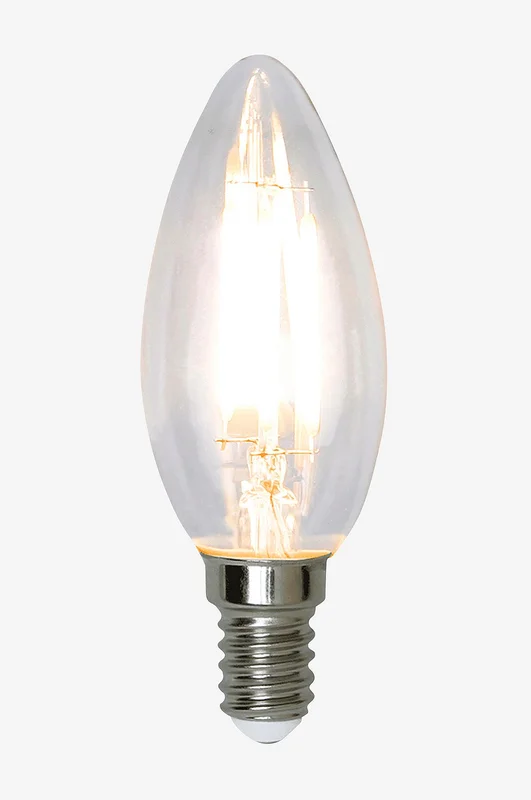 Globen Lighting - Valonlähde E14 LED Filament, kynttilälamppu, kirkas 4,2 W - Läpinäkyvä - Valonlähteet & lamput - - Homeroom