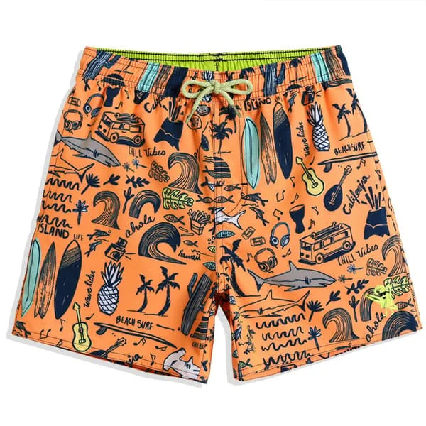 Drenge Hawaii Badeshorts Drenge Badedragt Badedragt Drenge Badeshorts Badedragt Orange 1