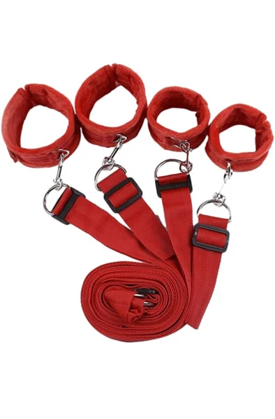 Bondage Bett-Set Rot