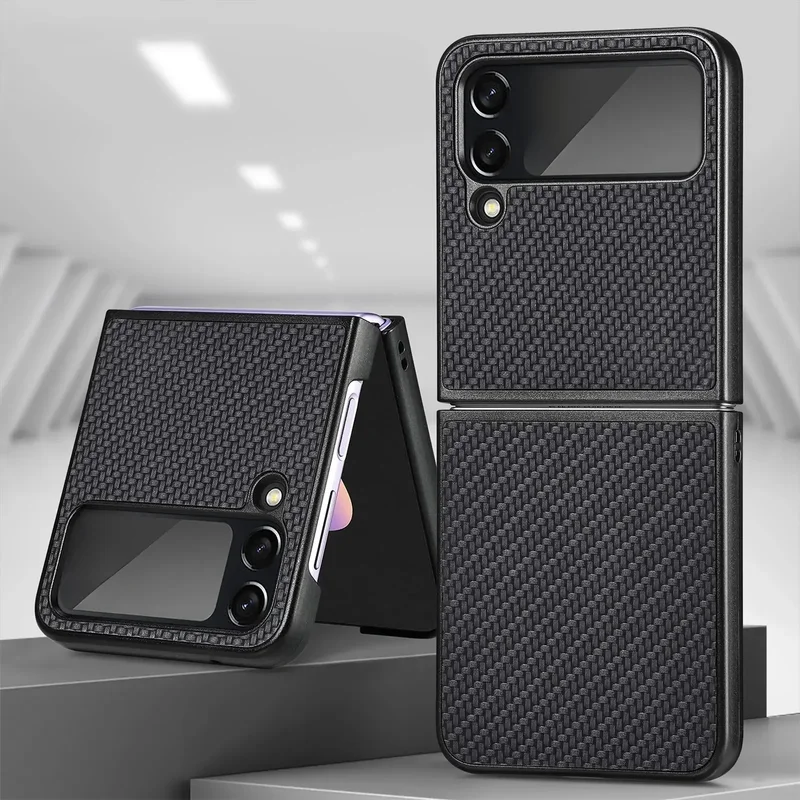 AliExpress - Étui de protection en fibre de carbone tendance pour Samsung Galaxy Z Flip 8 4 7 5 6 flip7 FE flip8 Flip5 Flip6 5G Flip4 Flip 3 2 Flip3