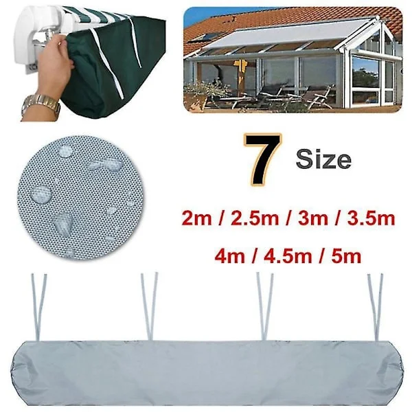 Outdoor Patio Awning Waterproof Cover Telescopic Roller Shutter