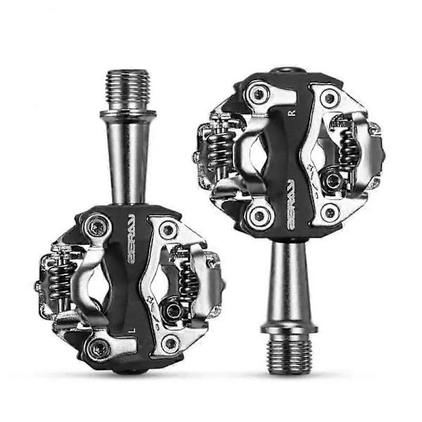 1/2 ST MTB Mountainbike Självlåsande Pedaler Cykling Clipless Pedaler Aluminiumlegering SPD CR-MO Pedaler Mtb Pedaler Cykelpedaler