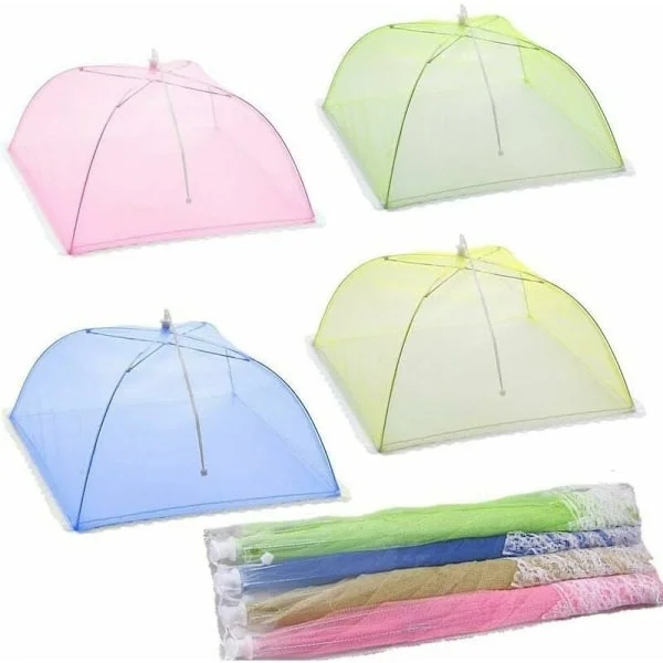 Mattskydd för utomhusbruk, Pop-Up Mesh Screen Tent Umbrella, återanvändbar och hopfällbar, skyddar mot flugor och insekter, lätt att förvara, för 