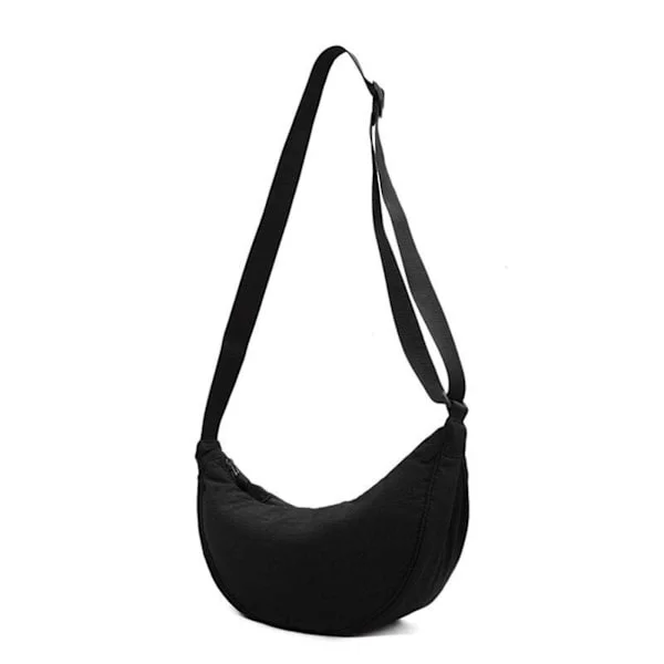 Women's Nylon Half-Moon Crossbody Bag Small Shoulder Bag Handbag Pack Light Sling Bag School Bag Daypack Suitable for School Sports Leisure