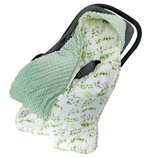 Babyfilt bilstol åkpåse 90x90 cm mjuk filt