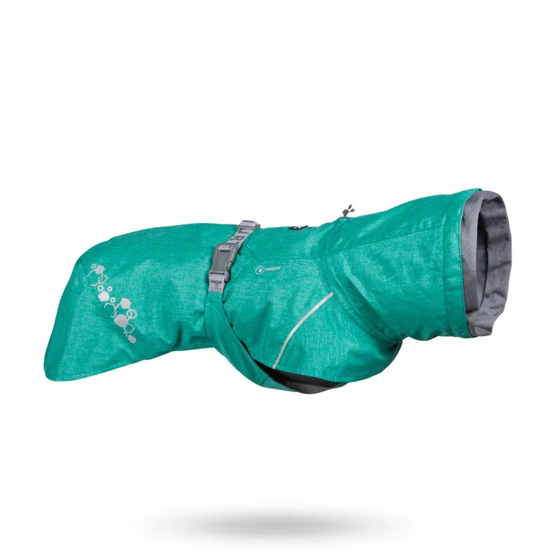 Hurtta - Hurtta Monsoon II ECO - Peacock 28 - Regnkläder, regnjacka & regntäcke till hund