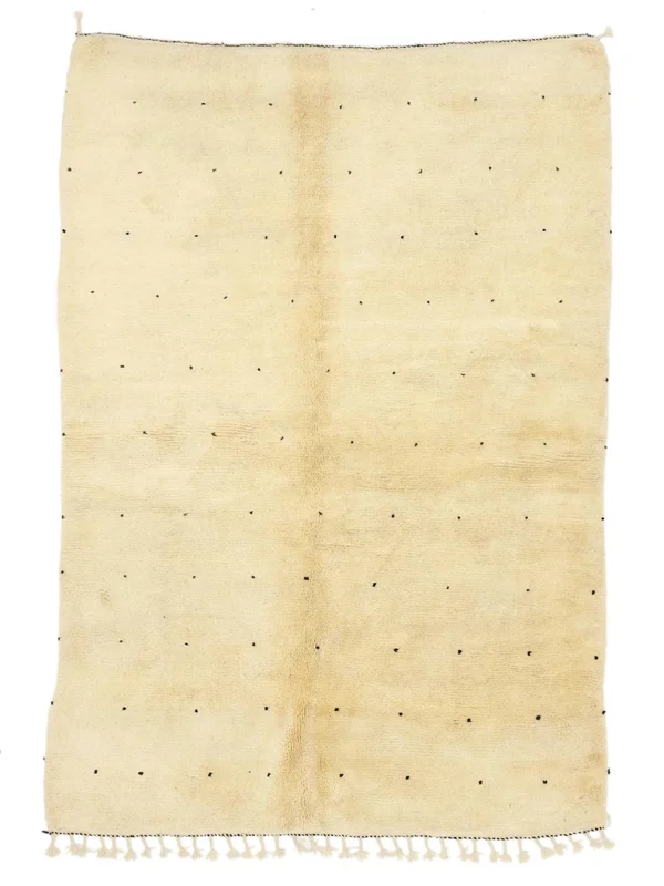 Berber Moroccan - Beni Ourain Hand Knotted 164X234 Rug Orange