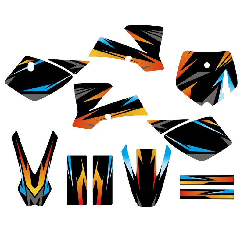 AliExpress - Autocollants de fond graphiques pour carénage de Motocross, Kits d'autocollants adaptés pour SX50 SX 50 MINI 2002 2003 2004 2005 2006 